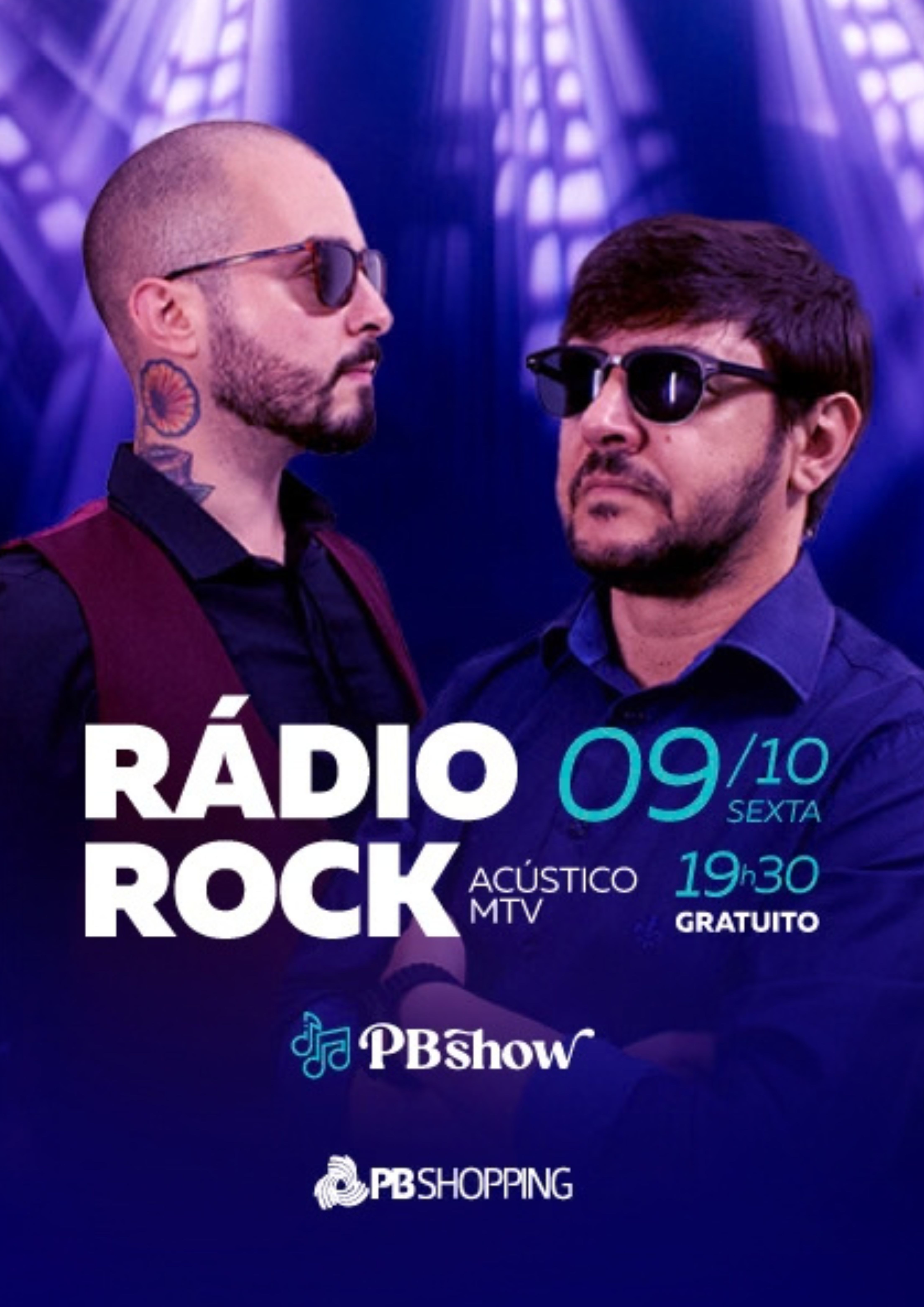 PB SHOW com Rádio Rock Acústico MTV no PB shopping